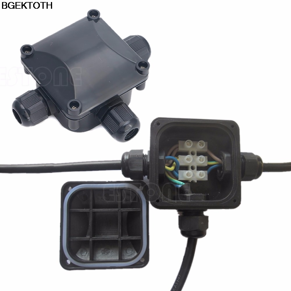 1pc  IP 68  ڽ 3 ̺ & amp; ̾ ȣ DTY Ŀ /1pc Waterproof IP 68 Junction Box 3 Cable & Wire Protection Building DTY Connectors